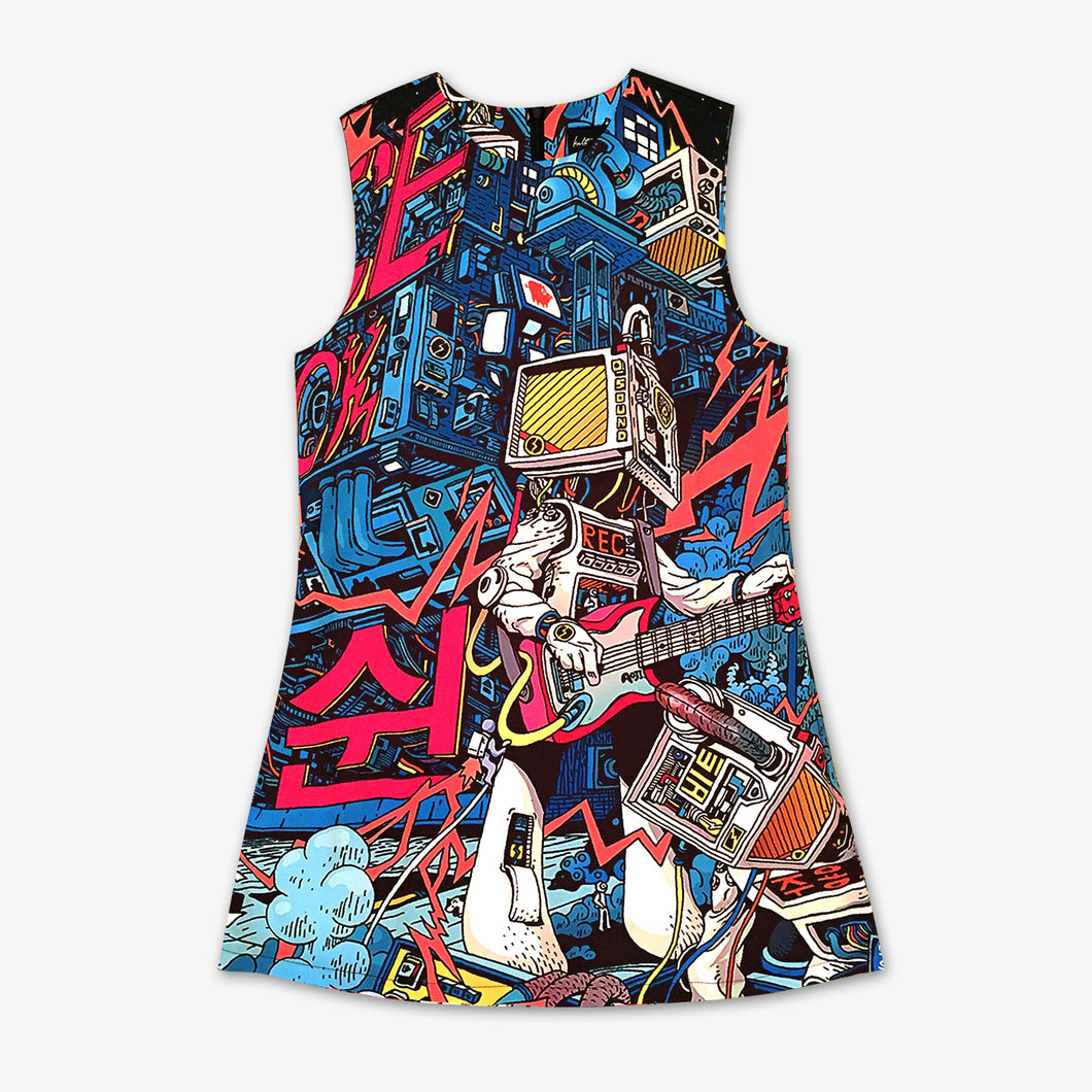 Space Hardrock Machine Dress - Kultmarket