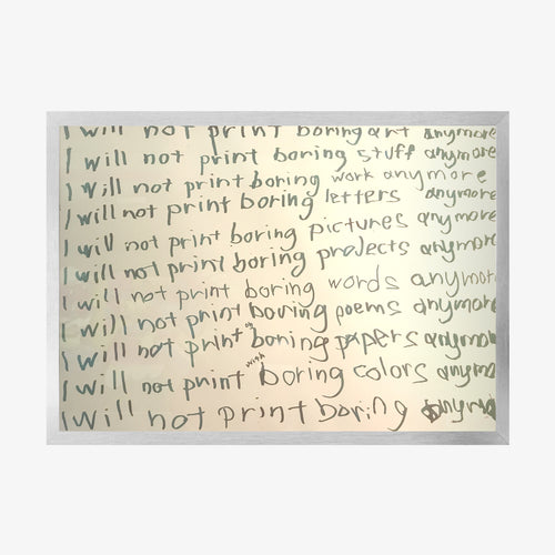 Tind Silkscreen - I Will Not Print Anymore... - Kultmarket